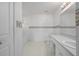 A vintage bath features a tub/shower combination and built in vanity at 710 Independence Dr, Orange City, FL 32763