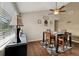 Open dining room area features wood flooring, neutral colors and plenty of light at 1090 Sonoma Ct, Longwood, FL 32750