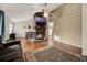 Open floor plan with central fireplace, high ceilings and views to dining area at 1090 Sonoma Ct, Longwood, FL 32750