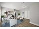 Bright home office featuring laminate flooring, and neutral walls at 12419 Eryn Ct, Clermont, FL 34711