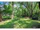 Lush backyard with plenty of trees, grass, and beautiful shade at 1600 Dauphin Ln, Orlando, FL 32803