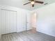 Bedroom with ceiling fan and large closet at 1816 Alexander Ave, Sanford, FL 32771