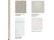 Selection of flooring, carpet, cabinets and paint samples for home interior design at 325 Cornerstone Dr, Groveland, FL 34736