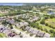 Aerial view of the neighborhood, highlighting its well-maintained streets, landscaping, and nearby lake at 6925 Trellis Vine Loop, Windermere, FL 34786