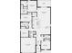Detailed floor plan showcasing the layout of the four-bedroom home, including the kitchen and great room at 7415 Sandstone Dr, Groveland, FL 34736