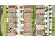 Aerial view of neighborhood showing neatly landscaped homes and streets at 10275 Henbury St, Orlando, FL 32832