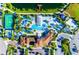 Aerial view showcasing the luxurious resort-style amenities, including pools and recreational facilities at 1512 Mumbai Way, Kissimmee, FL 34747
