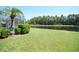 A lush green backyard with a scenic water view and mature trees at 1764 Carillon Park Dr, Oviedo, FL 32765