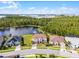 Enjoy the view from above with mature trees and a large pond behind the property at 2275 Pearl Cider St, Orlando, FL 32824