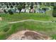 An aerial view of the neighborhood and golf course at 2362 Prairie Dunes, Clermont, FL 34711
