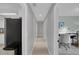 Hallway leading to an office space, with a view of additional home features at 4217 Ilene Ct, Orlando, FL 32806