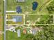 Aerial perspective of a home and its extensive property, surrounded by trees and nature at 4266 La Salle Ave, St Cloud, FL 34772