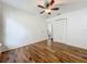 Bedroom with tile flooring, closet, and a ceiling fan at 4274 Meeting Pl, Sanford, FL 32773