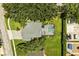 Aerial view of a single-Gathering home with a screened pool, surrounded by lush landscaping and a paver driveway at 901 Grovesmere Loop, Ocoee, FL 34761