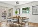 Bright dining area with seating for four and a view of the backyard at 955 Tomes Ct, Orlando, FL 32825