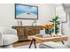 Close-up view of the well decorated living room's rustic style at 955 Tomes Ct, Orlando, FL 32825