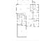 Main level floor plan featuring the primary bedroom, a living room, a kitchen and a garage at 339 Carolyn Dr, Oviedo, FL 32765