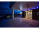 Expansive balcony with ceiling fans, recessed lights, and sliding glass doors leading to an indoor space at 111 E Monument Ave # 801, Kissimmee, FL 34741