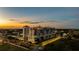 Multi-story building with nice balconies during a lovely sunset at 111 E Monument Ave # 801, Kissimmee, FL 34741