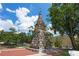 View of a historic town landmark on a beautiful sunny day with blue skies and fluffy clouds at 111 E Monument Ave # 801, Kissimmee, FL 34741