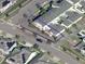 Aerial view showing property lines and surrounding homes in a residential neighborhood at 11802 Pulitzer Pl, Orlando, FL 32832