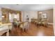 Spacious living and dining areas with hardwood floors and elegant decor at 13478 Summer Rain Dr, Orlando, FL 32828