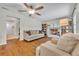 Large living room with plush seating and fireplace at 1930 Aster Dr, Winter Park, FL 32792