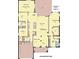 Floor plan layout of home with room dimensions and square footage at 2440 Pawtucket Pass, Mount Dora, FL 32757