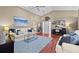 Stylish living room showcasing hardwood floors and an open layout at 2737 Cahill Way, Lake Mary, FL 32746