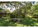 Secluded backyard boasts mature trees, lush greenery, and a tranquil ambiance, offering a private escape at 3141 Cashmere Dr, Orlando, FL 32827