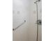 Shower space featuring white tile, a grab bar and an adjustable shower head at 3141 Cashmere Dr, Orlando, FL 32827