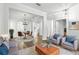 Open concept living and dining area with wood floors, modern furnishings, and neutral paint for a modern design at 4509 Belkin Ct, Orlando, FL 32814