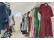 Walk-in closet with hanging rods and shelves to organize clothing at 452 Diamond Dove Cv, Winter Springs, FL 32708