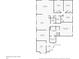 Layout of the house including the Kitchen, Laundry Room, Bedrooms, Living Room, and attached garages at 7809 Altavan Ave, Orlando, FL 32822