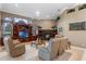 Cozy living room with a fireplace, built-in shelving, and comfortable seating for relaxing and entertaining at 1224 Northern Way, Winter Springs, FL 32708