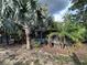 Lush backyard with tropical palm trees, landscaping, and a private pool providing a serene escape at 1452 Moon Valley Dr, Davenport, FL 33896