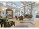 A well-lit clubhouse lobby with comfortable seating and modern decor at 1452 Moon Valley Dr, Davenport, FL 33896