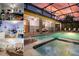 A gorgeous private pool and hot tub are surrounded by lounge chairs at 1452 Moon Valley Dr, Davenport, FL 33896