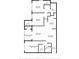 Floor plan showing primary bedroom, bedrooms, living room, dining area, kitchen, and balcony at 1950 Summer Club Dr # 200, Oviedo, FL 32765