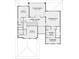 Detailed floor plan showcasing the layout of the upper level with suites, baths, gallery and evening deck at 4007 Grande Brick Loop # 13, Orlando, FL 32837