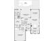 Detailed floor plan showcasing the layout of the home with the outdoor living area, kitchen, and garage at 4007 Grande Brick Loop # 13, Orlando, FL 32837