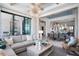 Spacious living area featuring a modern design with open floor plan at 4007 Grande Brick Loop # 13, Orlando, FL 32837