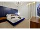 Modern bedroom with stylish furniture, a large bed, and soft lighting at 4429 Ganesha Loop, Kissimmee, FL 34746