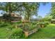 A shot of the raised garden with a deck and home in the background at 524 S Lakeview Ave, Winter Garden, FL 34787