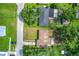 Aerial view showcasing the property's layout and proximity to other homes at 91 High St, Winter Haven, FL 33880