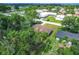 Aerial view of the property, showing the layout and surroundings, including Lawton Baptist Church at 91 High St, Winter Haven, FL 33880