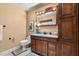 Bathroom featuring tile floors, vanity and toilet at 4318 Waterfront Pkwy, Orlando, FL 32806