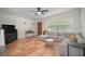 Cozy living area with sectional sofa, accent pillows and stylish decor at 116 E Lauren Ct, Fern Park, FL 32730