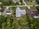 A neatly fenced backyard with lush greenery and a charming home with a modern roof and bright exterior at 1161 Roxboro Rd, Longwood, FL 32750