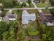 A neatly fenced backyard with lush greenery and a charming home with a modern roof and bright exterior within property lines at 1161 Roxboro Rd, Longwood, FL 32750